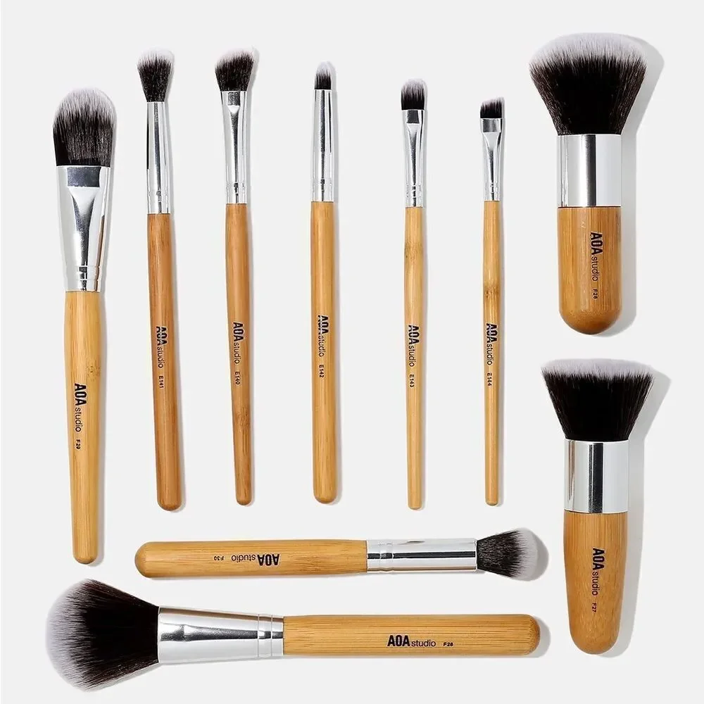 10-Piece Bamboo Brush Set